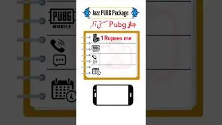 Jazz Pubg Package 1 Rupees #jazz #pubgmobile #package