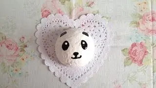 Squishy Tutorial: Homemade Panda Bun ♡