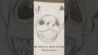 Me and Lynx drew during the Q and A this is my stitch