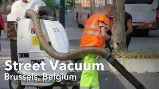 Street Vacuum in Brussels, Belgium