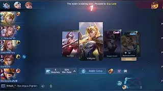 Valkyrie EXP Lane Domination😱🔥Perfect Draft Pick|MLBB Ranked Match|Moba legends 5v5 #mobilelegends 