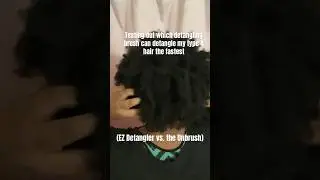 EZ detangler vs. the Unbrush #4chair #type4hair #type4natural #unbrush #ezdetangler #detanglingbrush