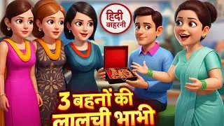 📖 कहानी का नाम: 3 बहनों की लालची भाभी🎬 श्रेणी: Hindi Moral Story | Hindi Kahani | Family Story