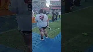 Miami Hurricanes Celebrating the Win over the Florida Gators