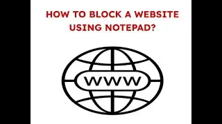 how to block a website🤔🤔👏using notepad for computer