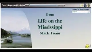 Audio excerpt Life on the Mississippi by Mark Twain
