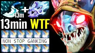 13min WTF Blink 1st Item!!? God SLARK 100% NEW META Nonstop Ganking Top Rank Dota 2 Pro Carry Guide