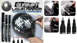 Haile Liquid Mirror Marker Silver Markers -Pen Diy Reflective Paint Pens Mirror Markers-Awry Gadgets