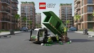 LEGO City 60495 Recycling Truck Speed Build & Review ♻️ | Keeping the City Clean!