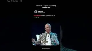 Джефф Безос об уровне стресса у генеральных директоров!!