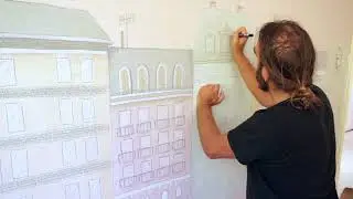 SAN DIEGO Cartoon Mural on nursery wall - Simmage Designs - Ocean Beach OBSD California