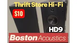Boston Acoustics HD9 Thrift Store $10 Bargain and repair!