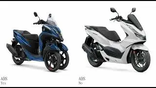 Yamaha Tricity 155 vs Honda PCX 150 Test specification comparison