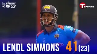 Lendl Simmons brilliant innings of 41 off 23 balls | Lendl Simmons | US Masters T10 | T Sports News