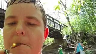 Cliff Jumping At Indian Run Falls, OH!!! Nature With Natures Medicine!!! #Waterfalls #Nature #Smoke