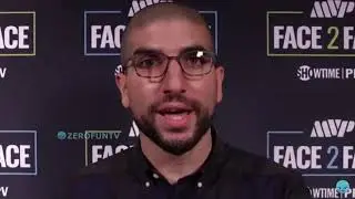 Tommy Fury going face to face and trash talking to each other