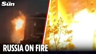 Ukraine drones strike luxury residential building in Russia