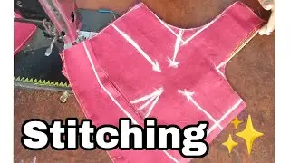 4 Tucks Blouse Stitching Step By Step 🪜 || #blouse #youtubeshorts #sewing