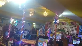 Rajdhanwar ma durga mandap ma jagran ka program ho raha ha jai bhole nath ka song par