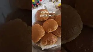 Once you try this, your puris will puff perfectly/ Puffy poori- Less oil more magic #shorts