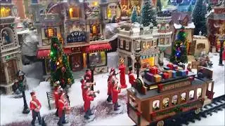 village de noel miniature 2017 de jour