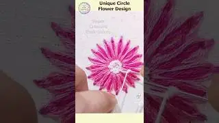 unique circle flower design