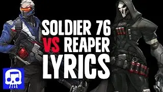 Soldier 76 VS Reaper Rap Battle LYRIC VIDEO by JT Music