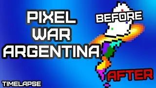 🔥 Argentina Pixel War: The Ultimate AI Domination Battle! | Epic Timelapse AI War