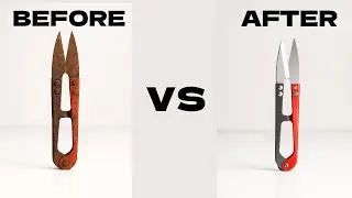How to Perfectly Sharpen Rusty Scissors in Just One Minute