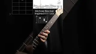 Michael Brecker Inspired II V I lick