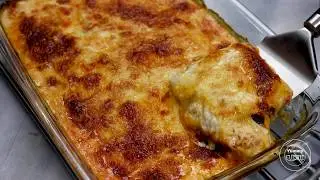 Baked Chicken with white Sauce or Bechamel Sauce | Chicken Casserole