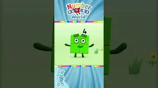 Numberblocks World - Meet Numberblock Four and Learn How to Trace the Number 4 | BlueZoo Games