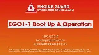 Boot Up & Operation EGO1-1
