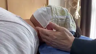 Manual therapy for stylohyoid ligament on neck