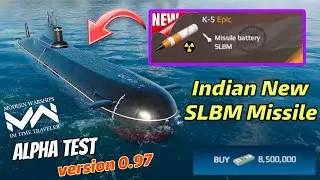 (Free Market) K-5 New Indian SLBM Missile ☢️ | Modern Warships Update