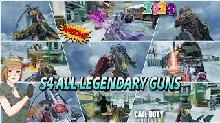 😱Season 4 All Legendary Guns Gameplay & Kill Effect + iron Sights | Codm S4 Leaks 2024🔥🥵