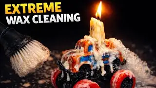 Toy Car Buried in Wax – EXTREMELY Satisfying ASMR Cleaning