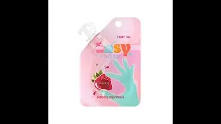 Обзор на маску для лица Easy squeeze с клубникой