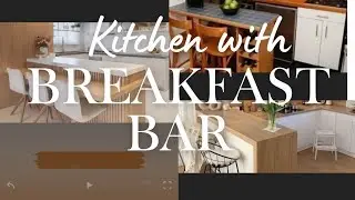 kitchen with breakfast bar | kitchen island with breakfast bar | breakfast bar | modular kitchen
