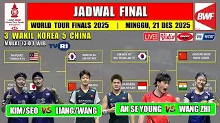 Jadwal Final BWF World Tour Finals 2025 Hari Ini ~ KIM/SEO vs CHINA ~ AN SE YOUNG vs WANG ZHI YI