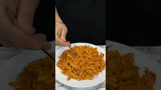 Red Sauce Pasta ASMR Cooking #shorts #asmr #food #cooking #indianasmrworld #pasta #redsaucepasta