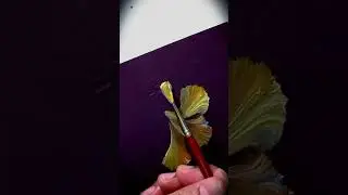 one stroke flower painting #acrylicpainting #art #flowers #acrylicart #brush