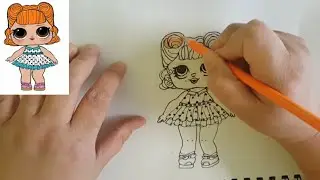 LOL DOLL SPEED DRAWING || My very first drawing video || Pakistani-Filipina Family