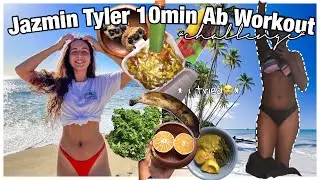 i did JAZMIN TYLER 10min abs workout || VEGAN for 5 days? * I TRIED|| LifeAsAbi