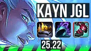 KAYN vs MASTER YI (JGL) | Legendary, 22/2/3, 500+ games | EUW Diamond | 25.22