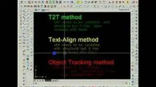 demo of methods to Align Text in AutoCAD