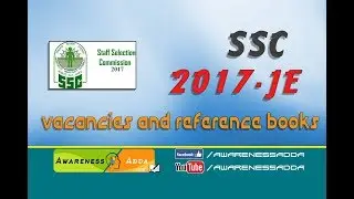 SSC 2017 JE vacancies and reference books - AwarenessAdda.com