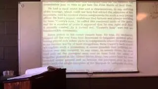 Lesson 24:  Gen. Custer Essay Analysis