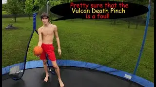 Trampoline Basketball: Vulcan Neck Pinch is a foul!