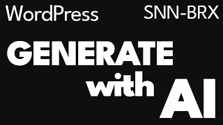 NEW Generate with AI Button, Block Editor, Post Types - WordPress AI